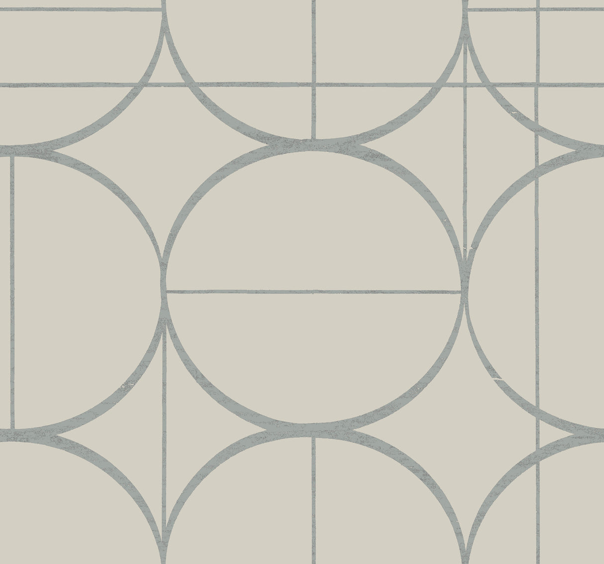 York MD7201 Sun Circles Taupe & Silver Wallpaper