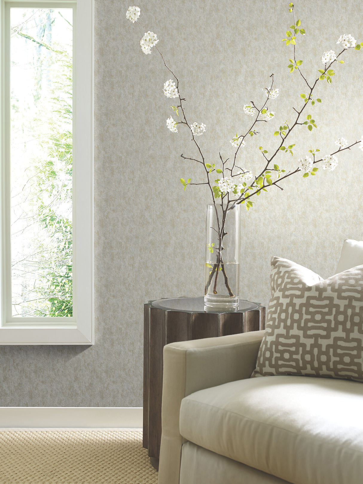York MD7211 Shimmering Patina Neutral & Gold Wallpaper