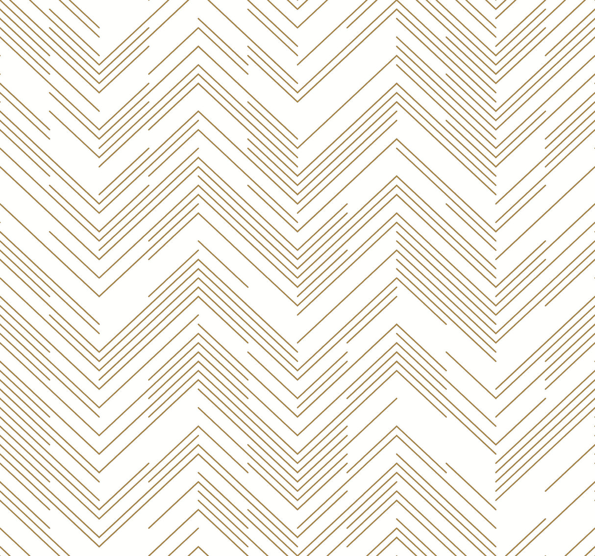 York MD7222 Polished Chevron White & Gold Wallpaper