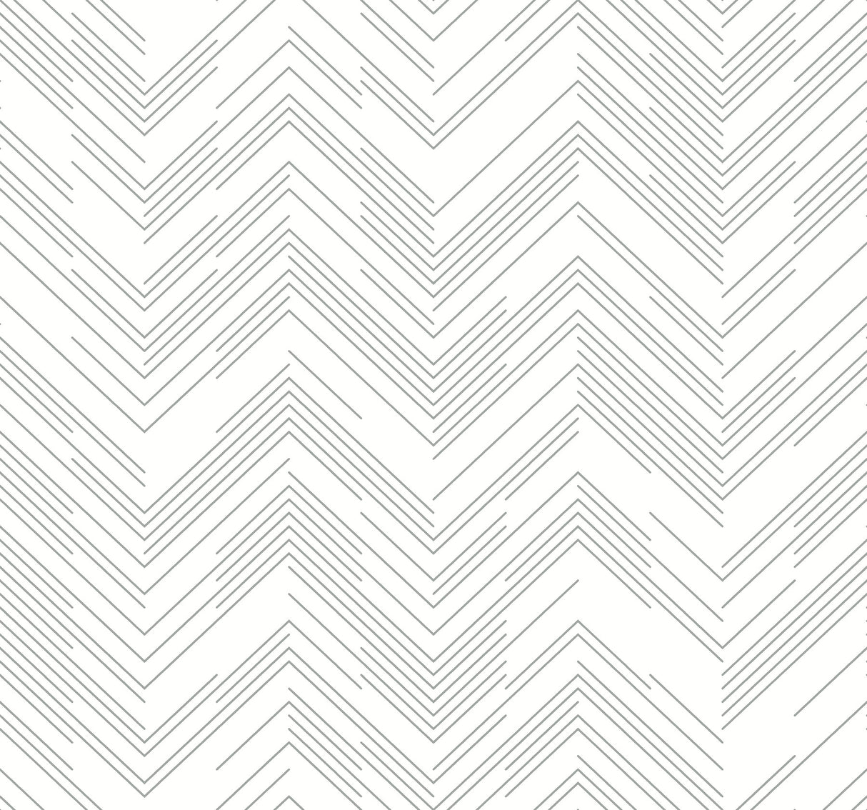 York MD7223 Polished Chevron White & Silver Wallpaper
