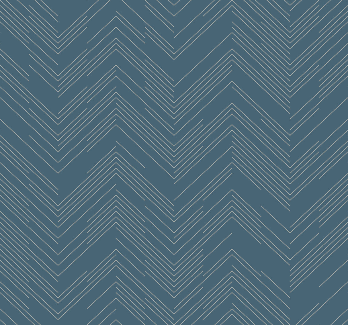 York MD7224 Polished Chevron Blue & Silver Wallpaper