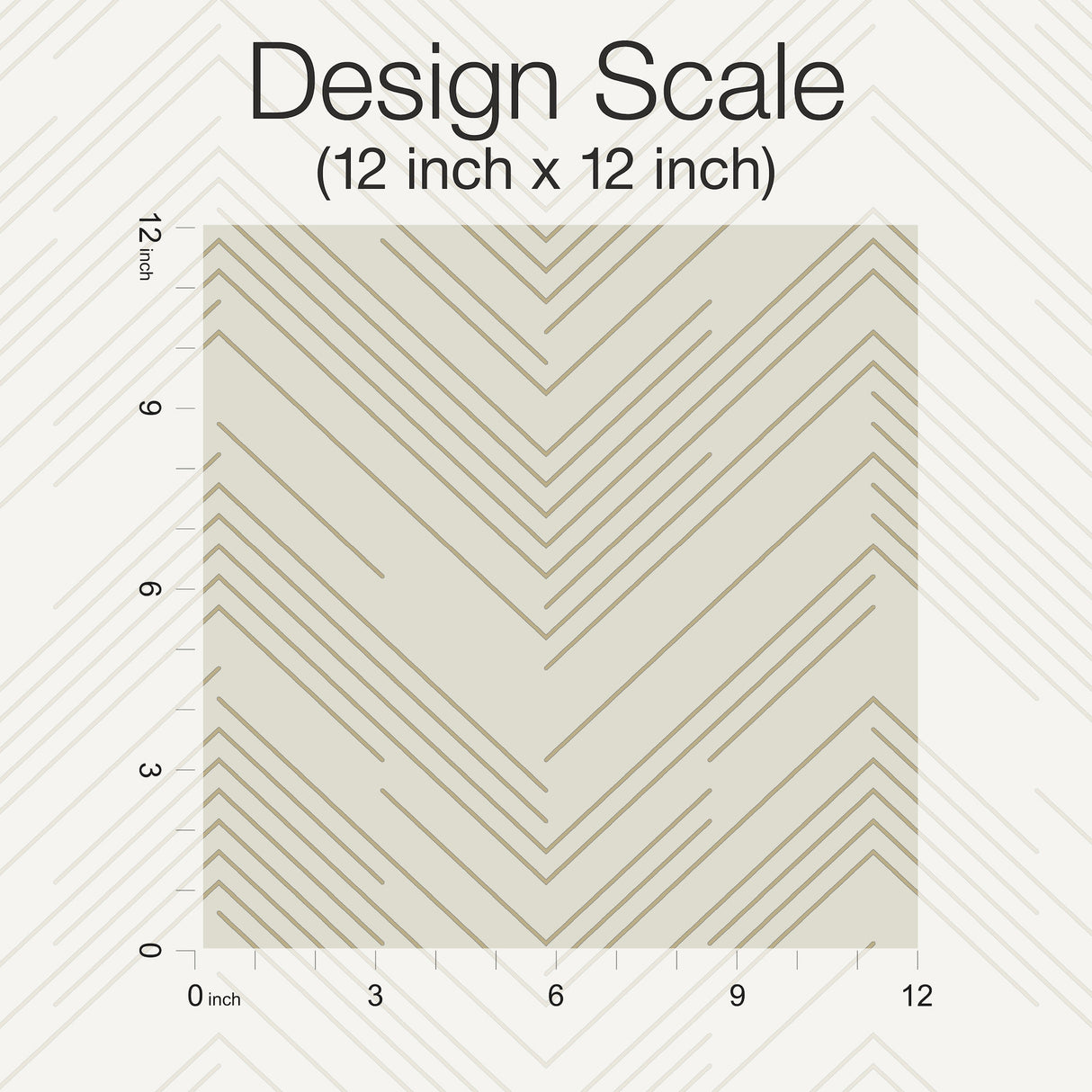 York MD7225 Polished Chevron Cream & Gold Wallpaper