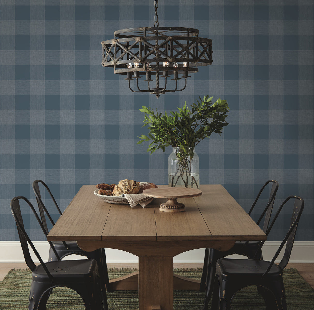 York ME1522 Common Thread Navy & White Wallpaper