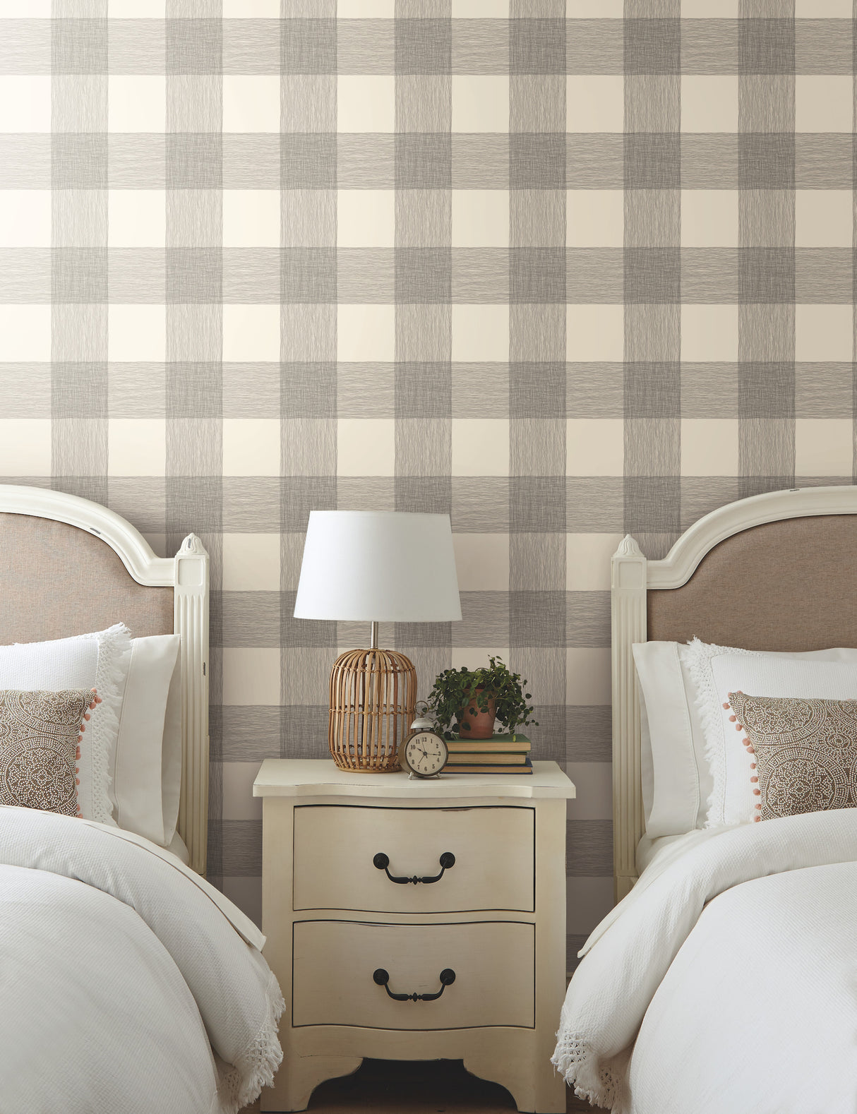 York ME1523 Common Thread Cream & Black Wallpaper
