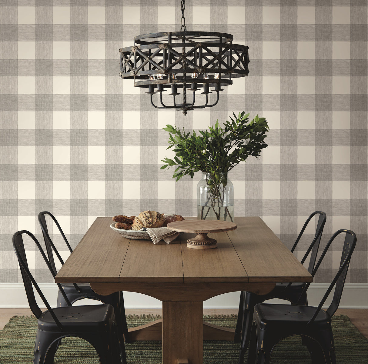 York ME1523 Common Thread Cream & Black Wallpaper