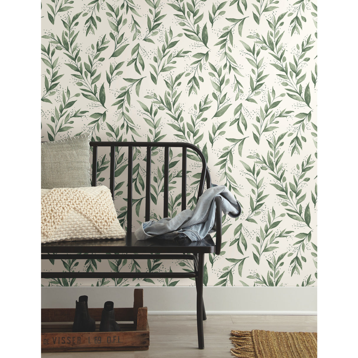 York ME1535 Olive Branch Olive Grove Wallpaper