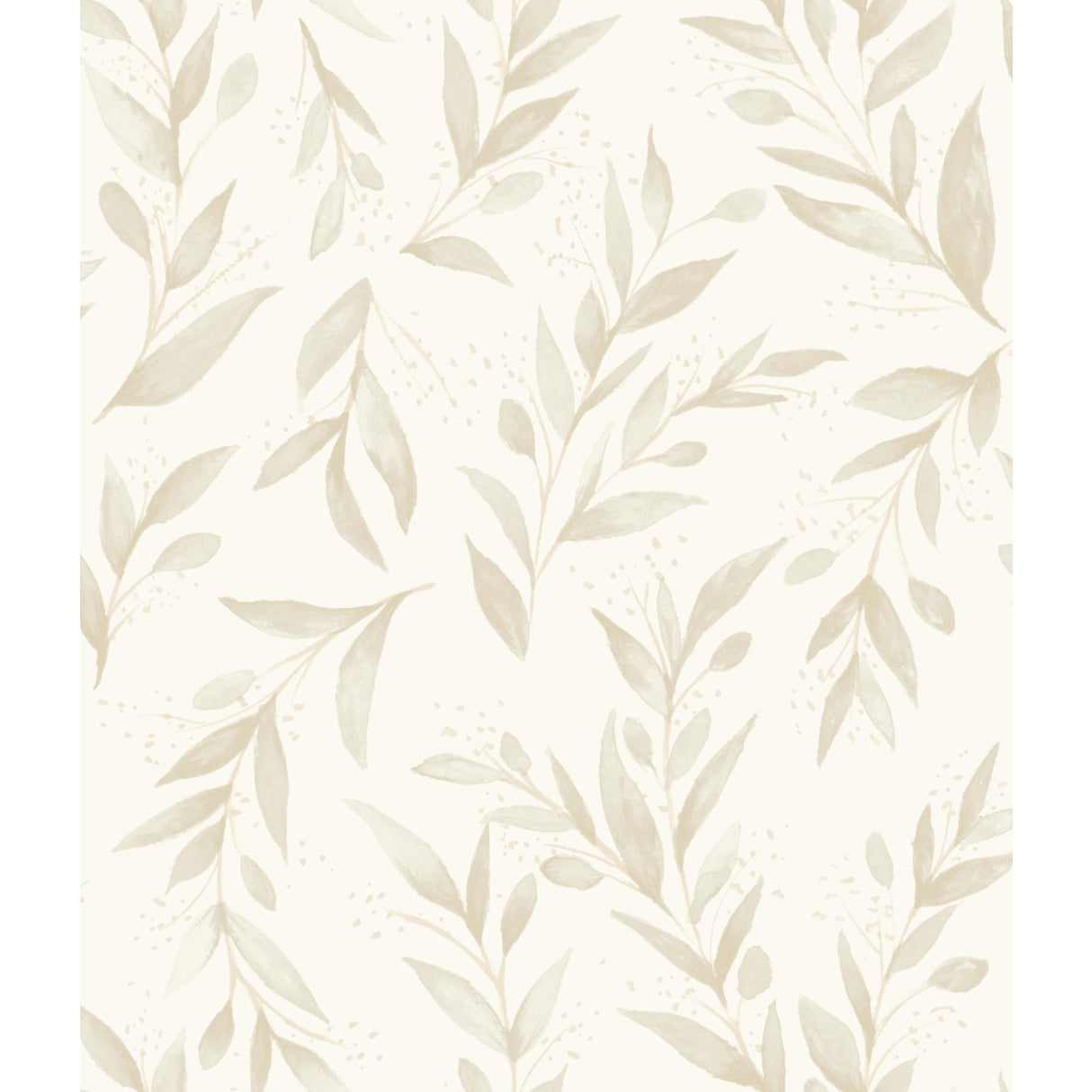 York ME1538 Olive Branch Beige Wallpaper