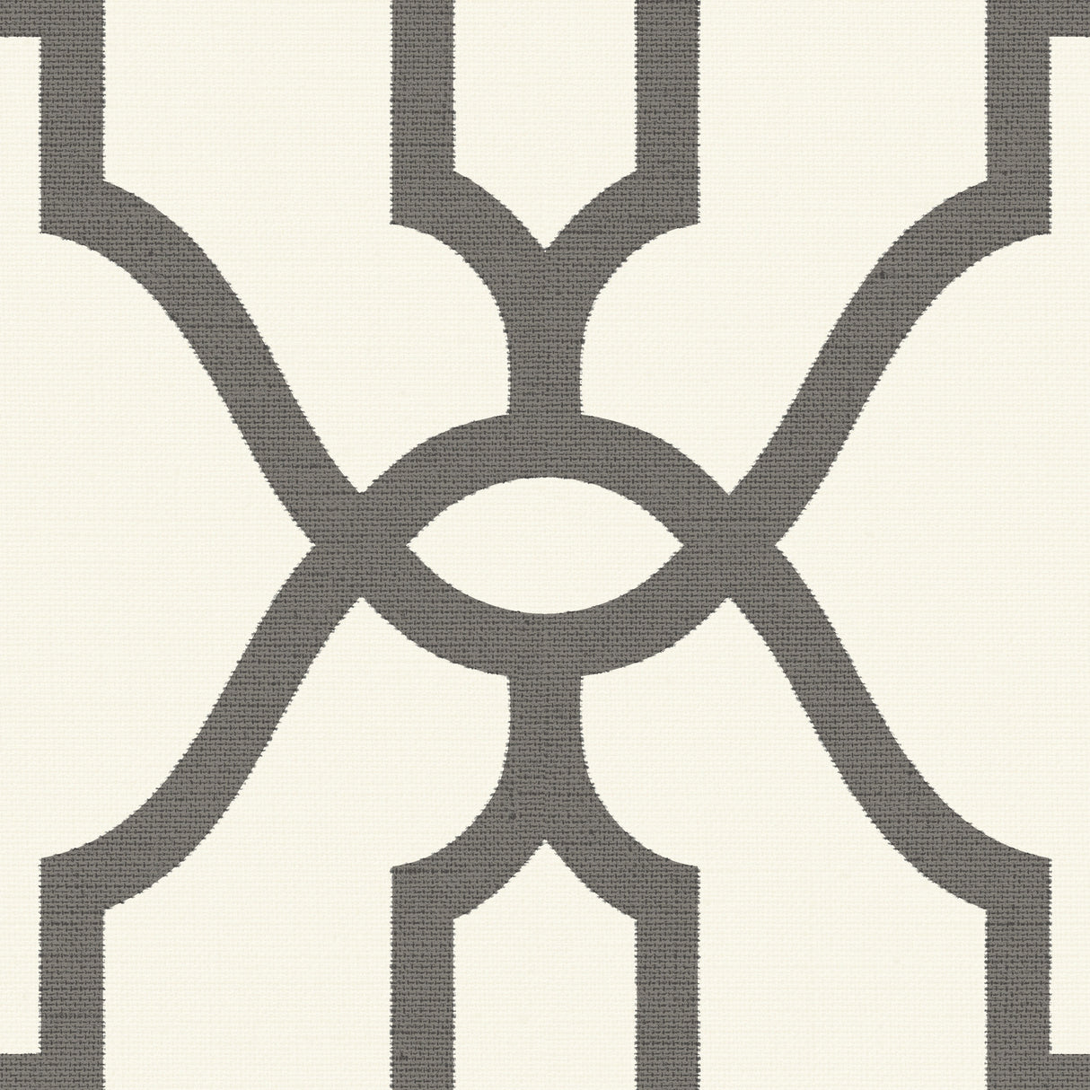 York ME1550 Repurpose Woven Trellis Charcoal Wallpaper