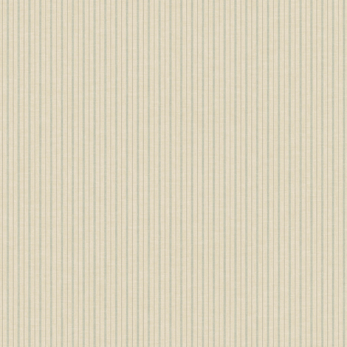 York ME1560 French Ticking Khaki & Light Blue Wallpaper