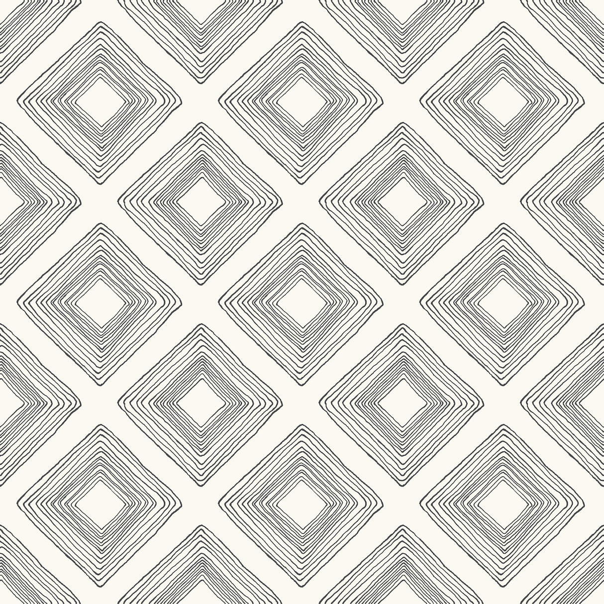 York ME1579 Diamond Sketch Black & White Wallpaper