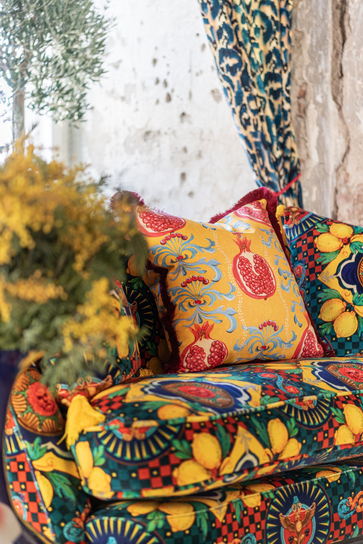 MindtheGap MELAGRANATA Cotton Cushion - Lifestyle Collection 2024