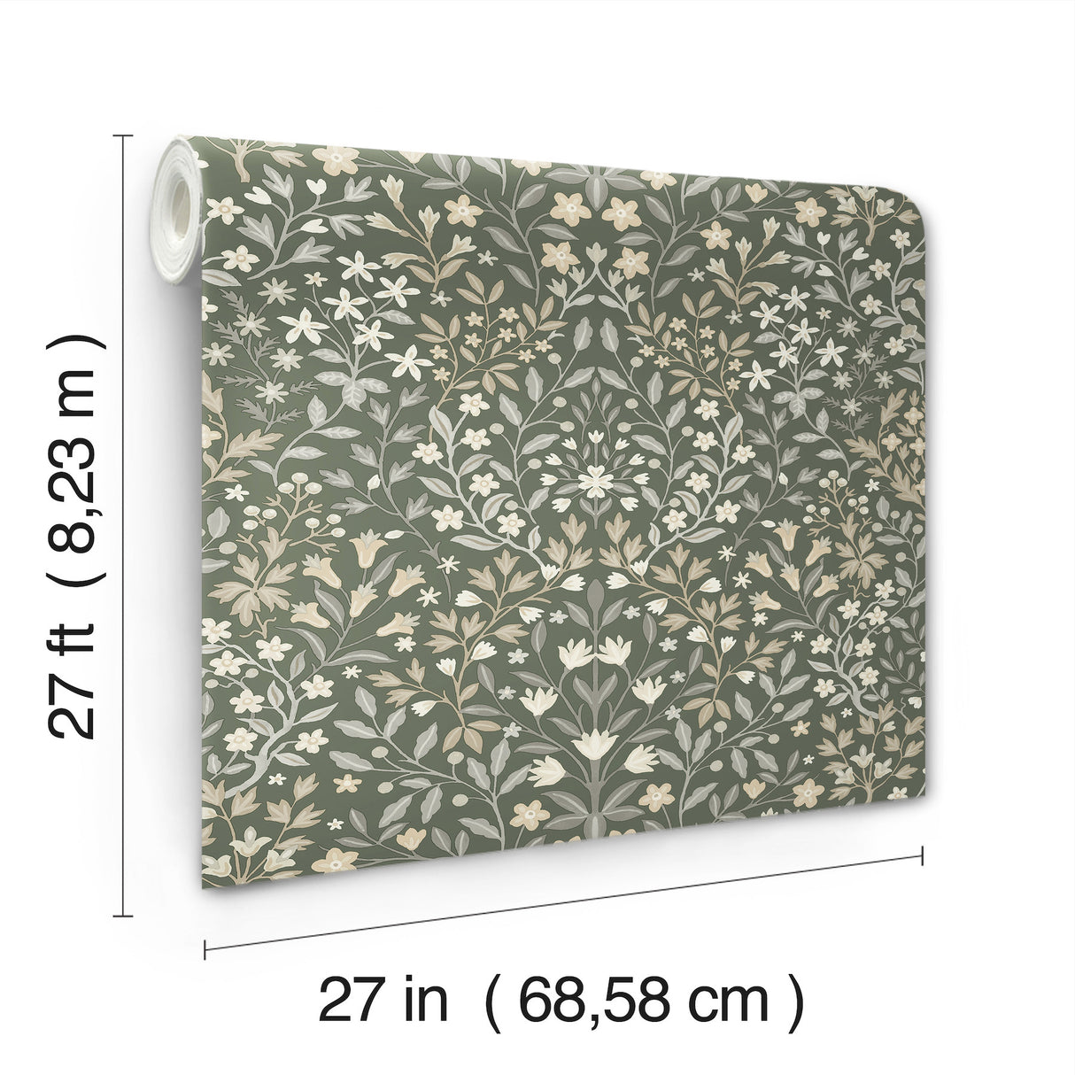 Magnolia Home MF4722 Garden Terrace Olive Wallpaper
