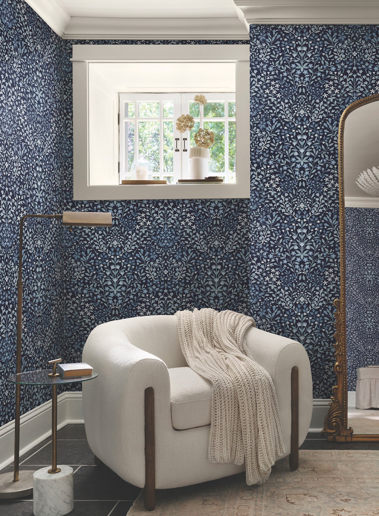 Magnolia Home MF4723 Garden Blue Terrace Wallpaper