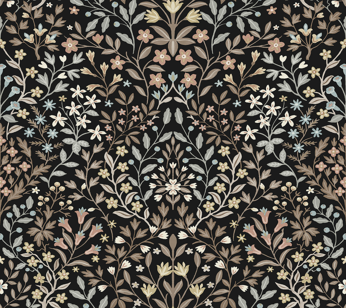 Magnolia Home MF4725 Garden Black & Neutral Terrace Wallpape