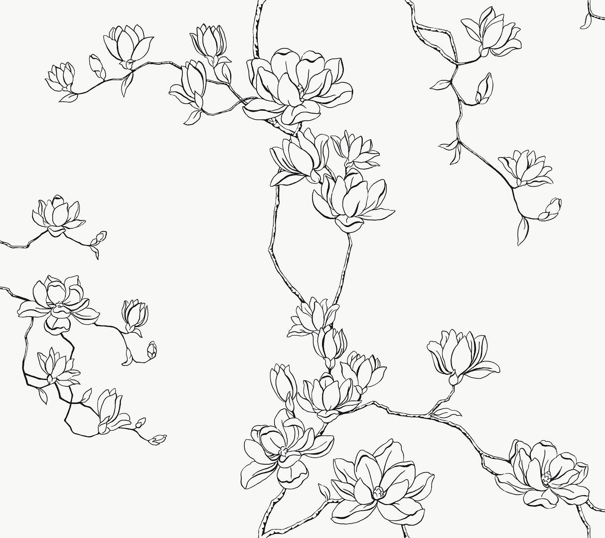 York MF4731 Magnolia Branches Wallpaper - Eade's Wallpaper