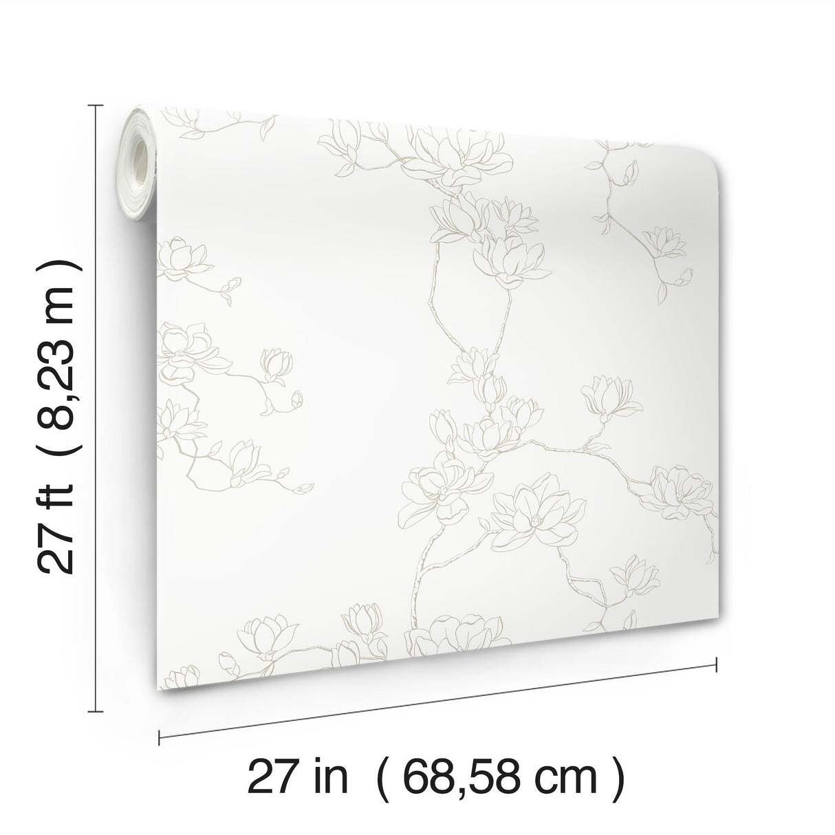 Magnolia Home MF4732 Magnolia Beige Branches Wallpaper