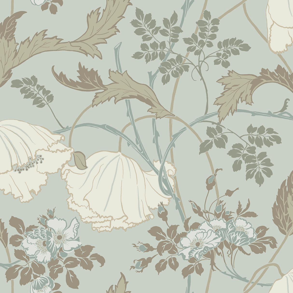 Magnolia Home MF4755 Gwendolyn Blue & Suede Wallpaper