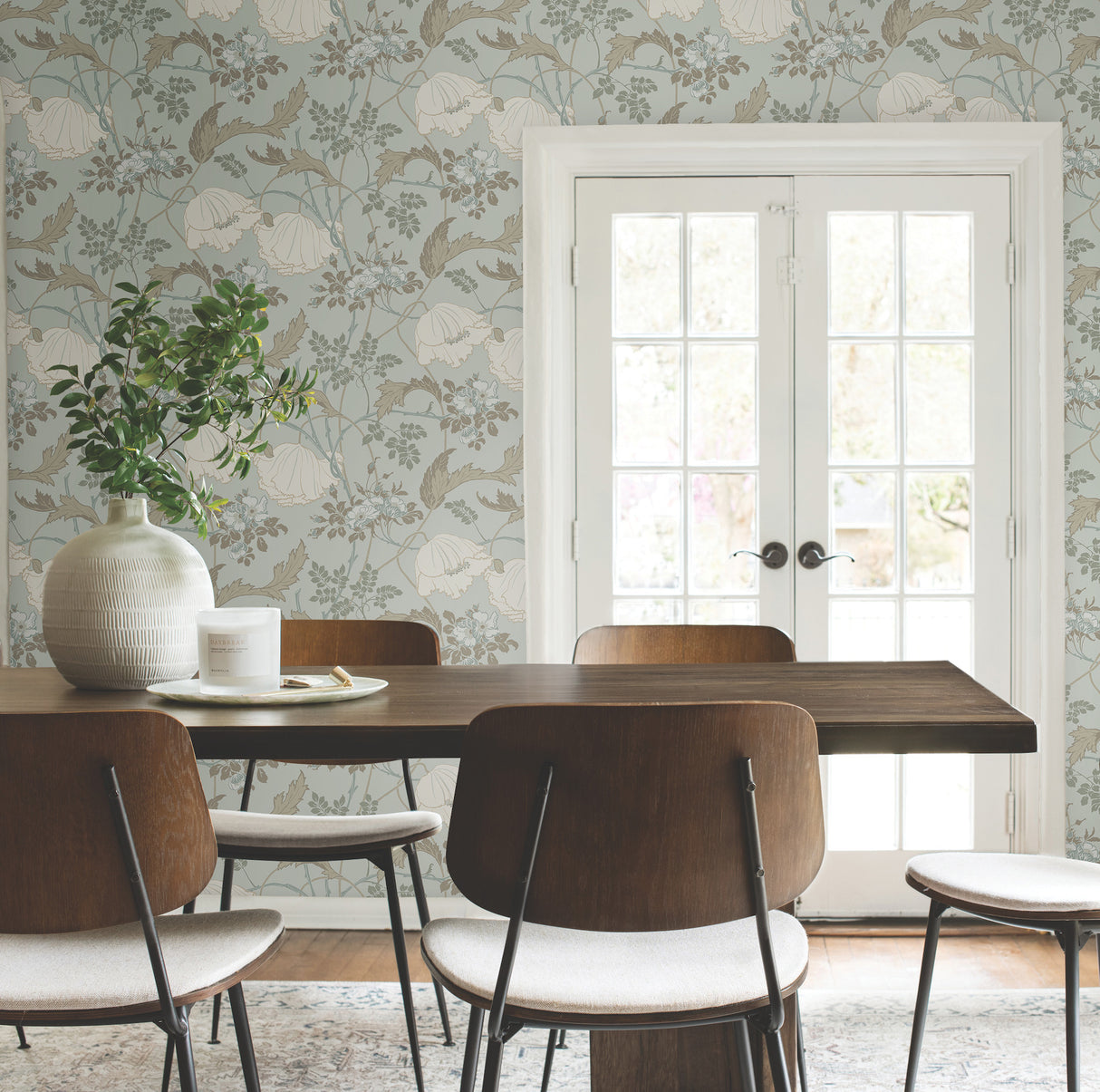 Magnolia Home MF4755 Gwendolyn Blue & Suede Wallpaper