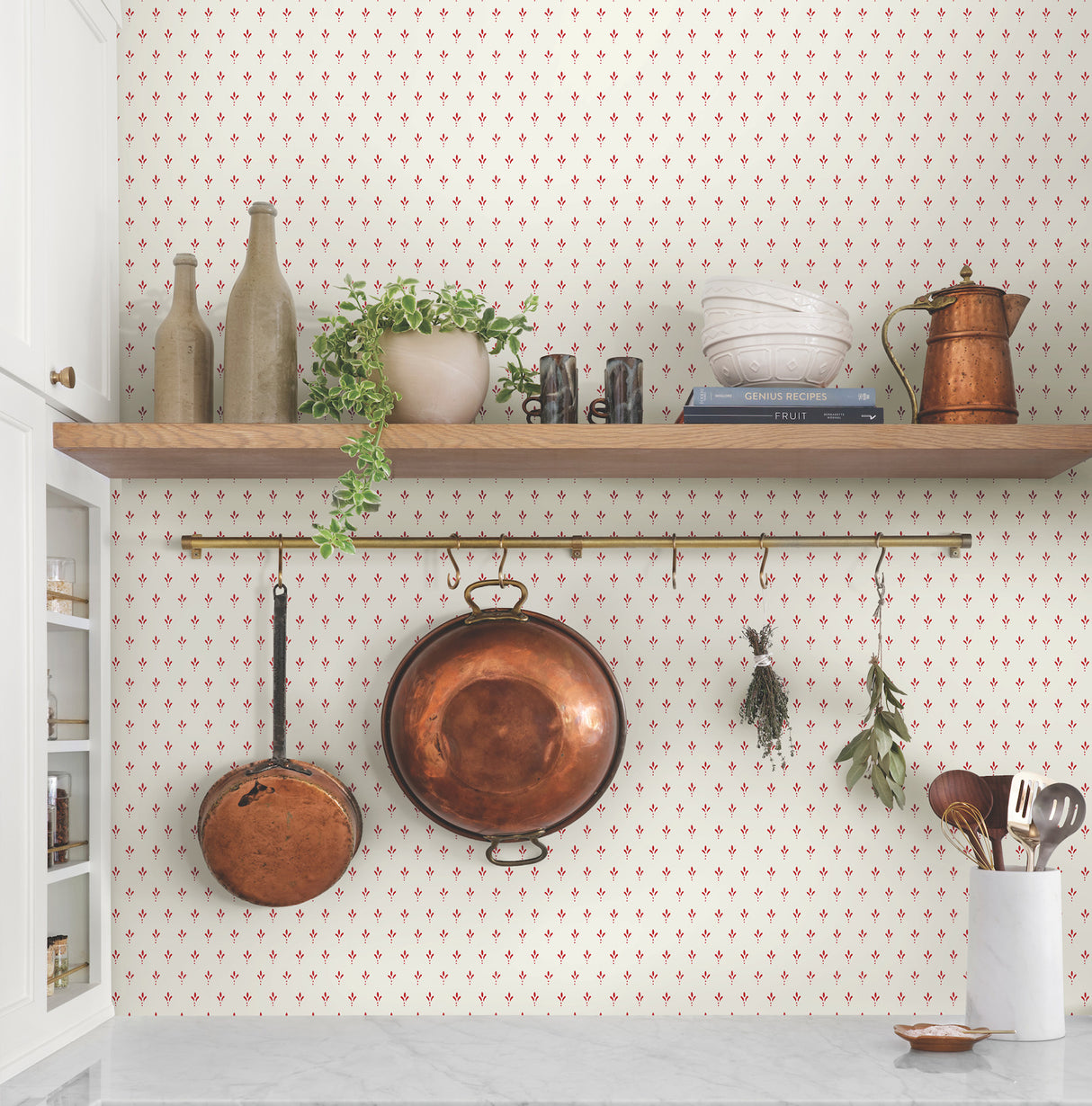 Magnolia Home MF4771 Charm Red Wallpaper