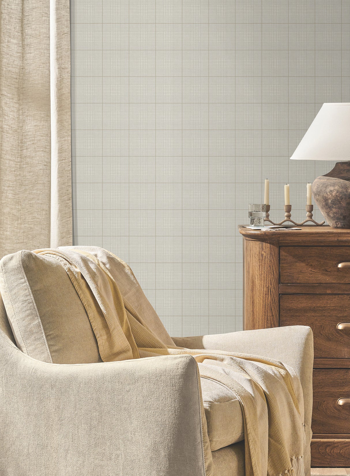 Magnolia Home MF4782 Windsor Ivory Wallpaper