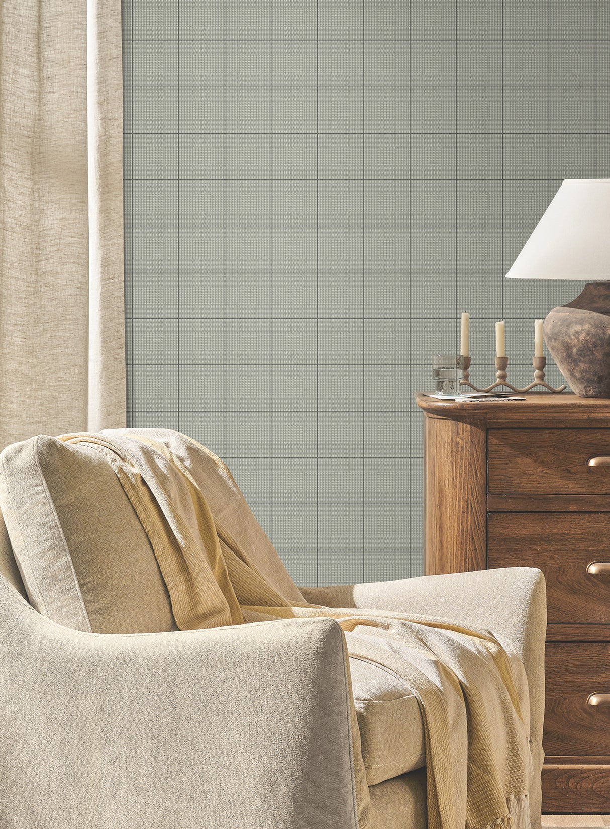 Magnolia Home MF4783 Windsor Grey Wallpaper