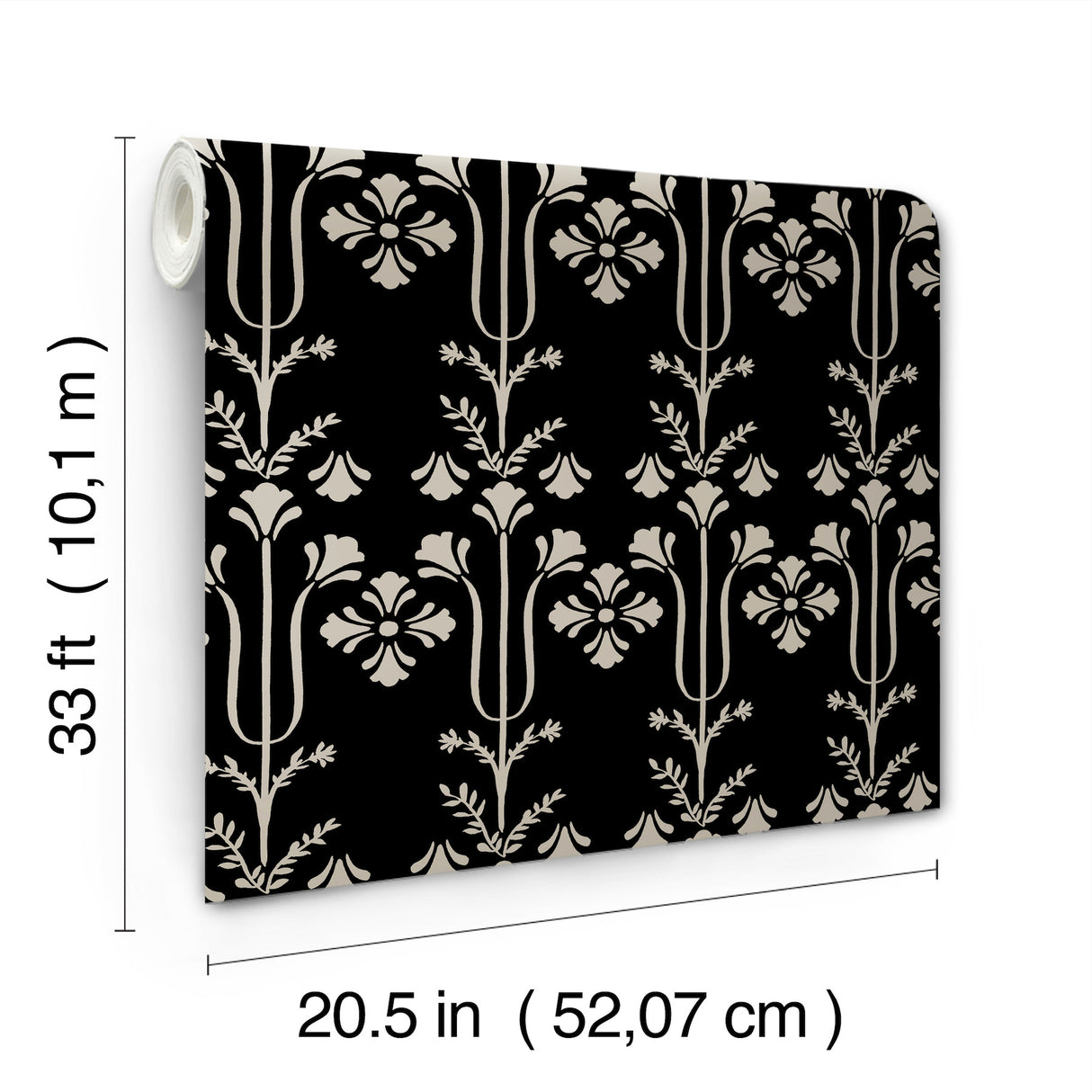 Magnolia Home MF4803 Lydia Black Wallpaper