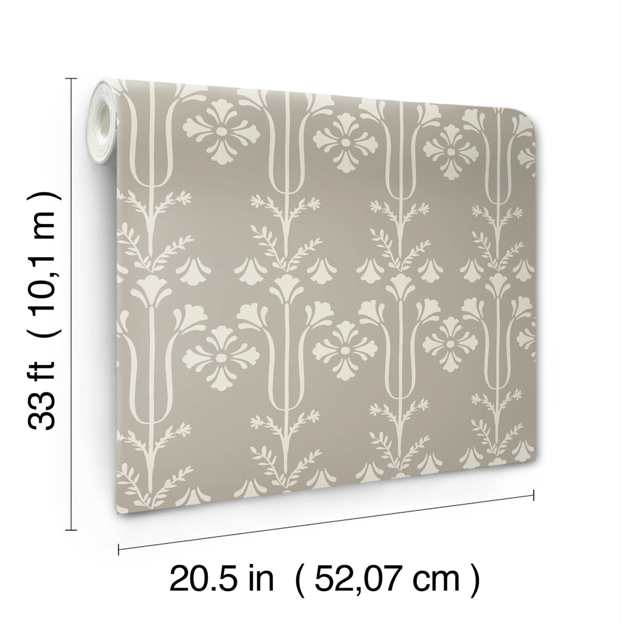 Magnolia Home MF4805 Lydia Taupe Wallpaper