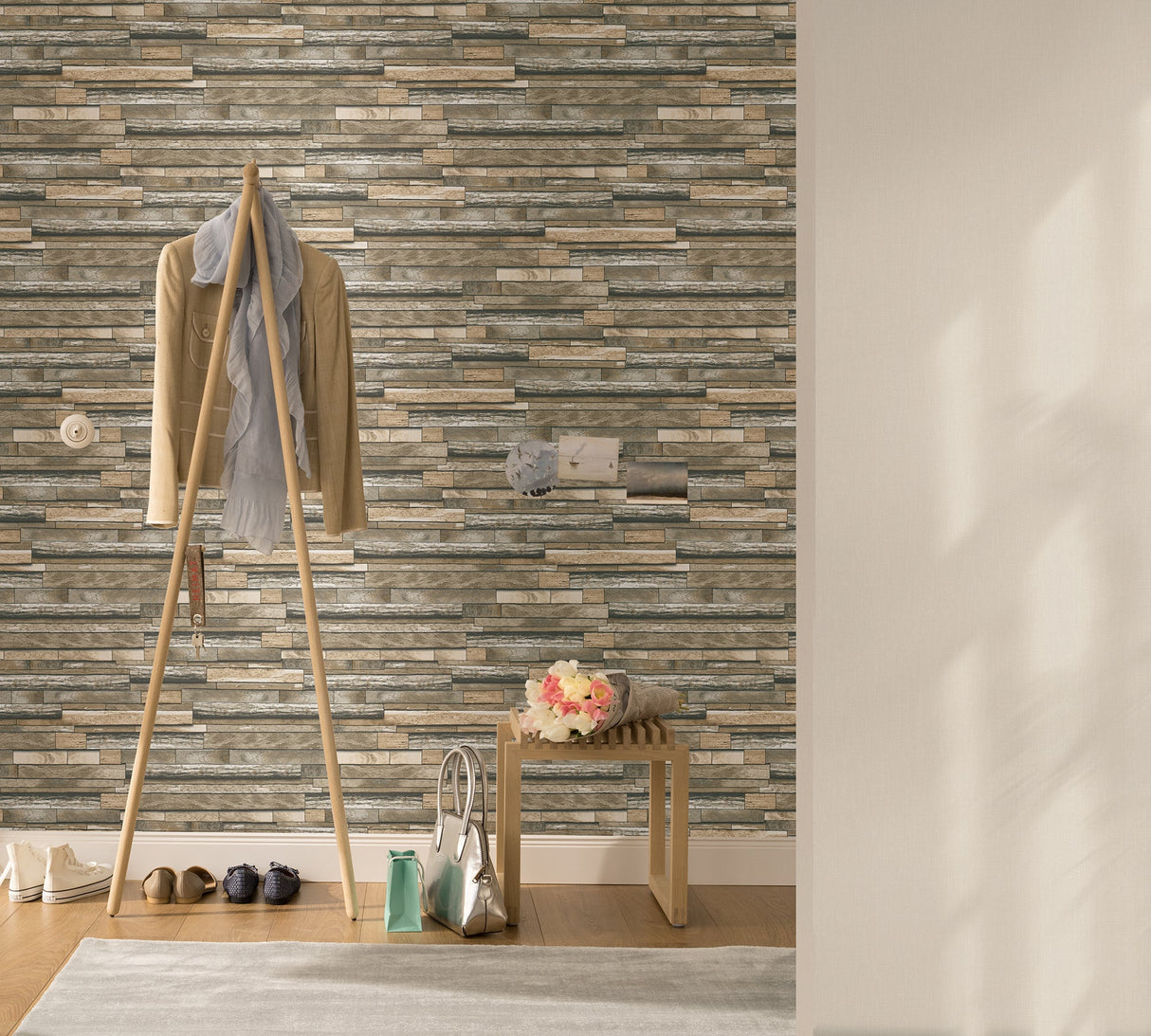Marburg MG31731 Federico Beige Slate Wallpaper