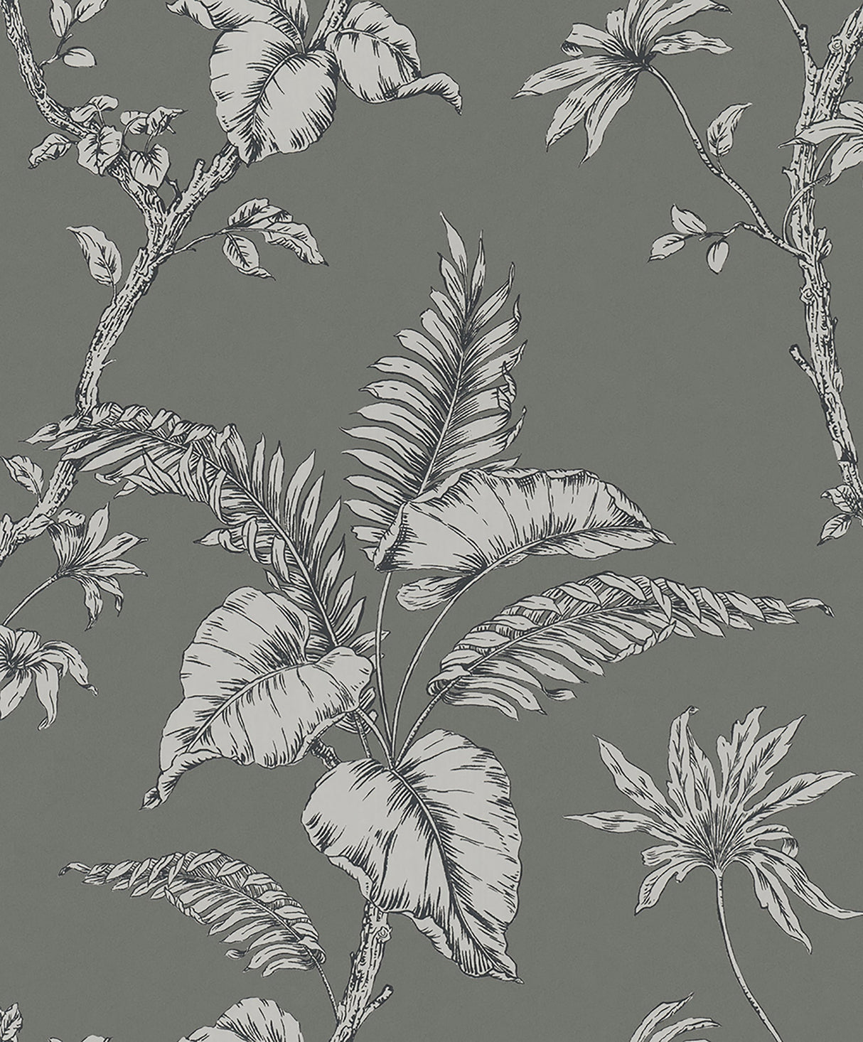 Marburg MG31847 Cival Grey Fern Trail Wallpaper