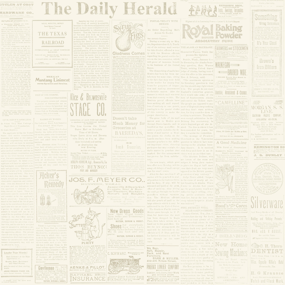 York MH1509 The Daily Yellow Wallpaper