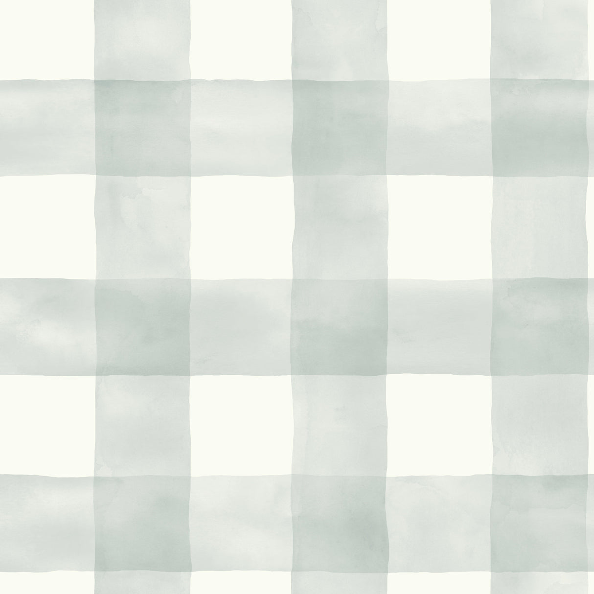 York MH1519 Watercolor Check Grey & White Wallpaper