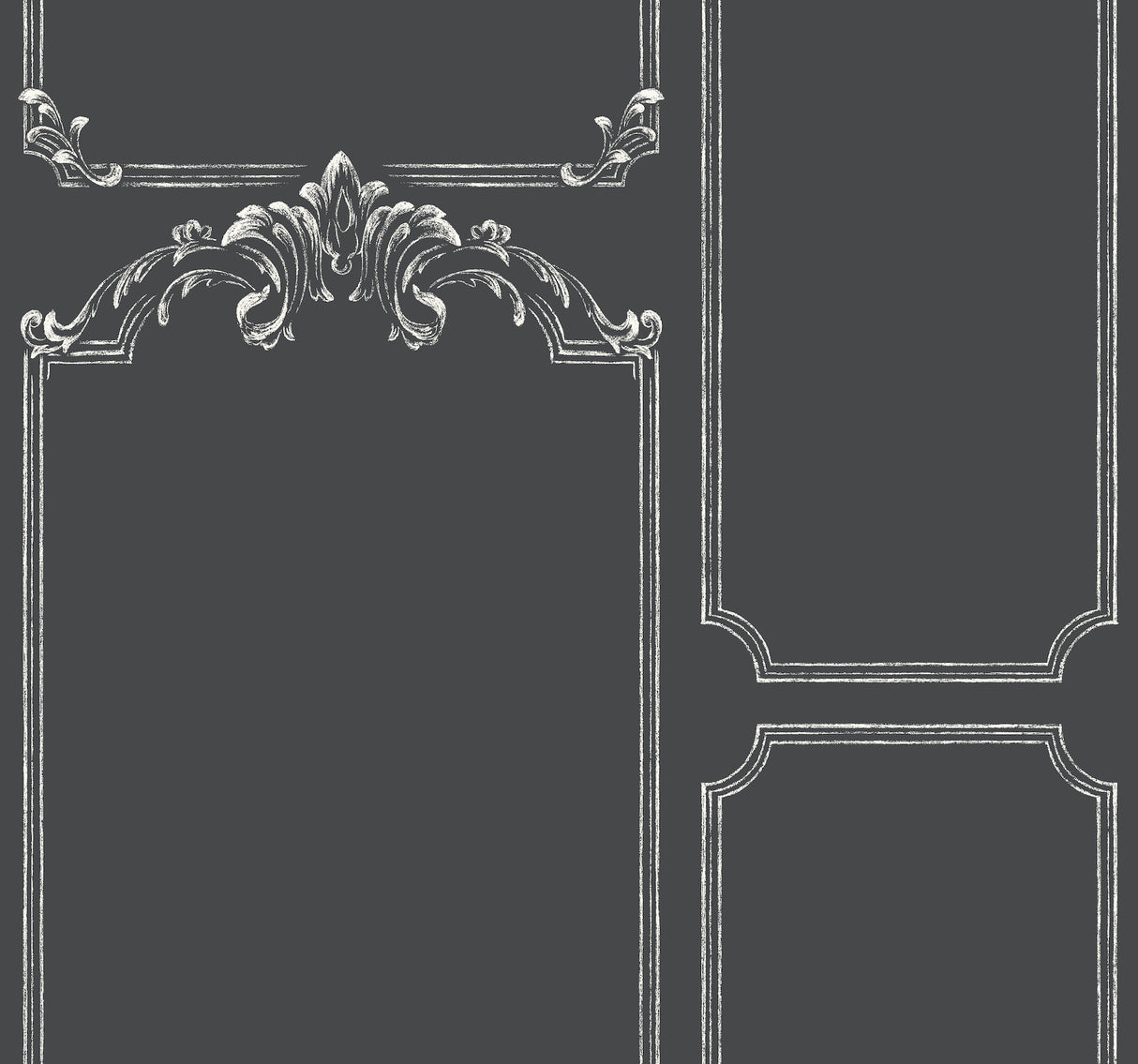 York MH1532 Chalkboard Black & White Wallpaper