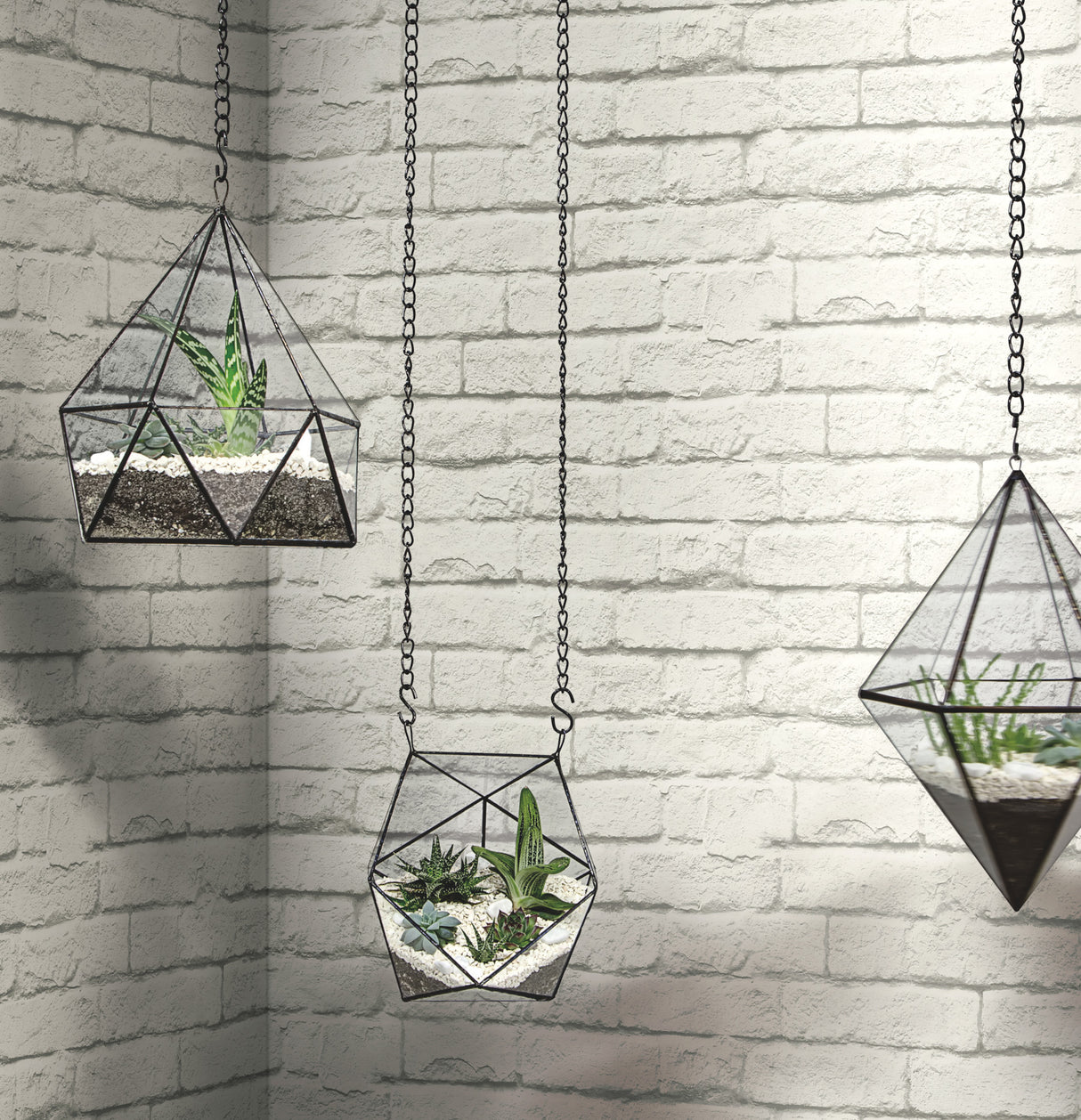 York MH1555 Brick & Mortar White & Grey Wallpaper