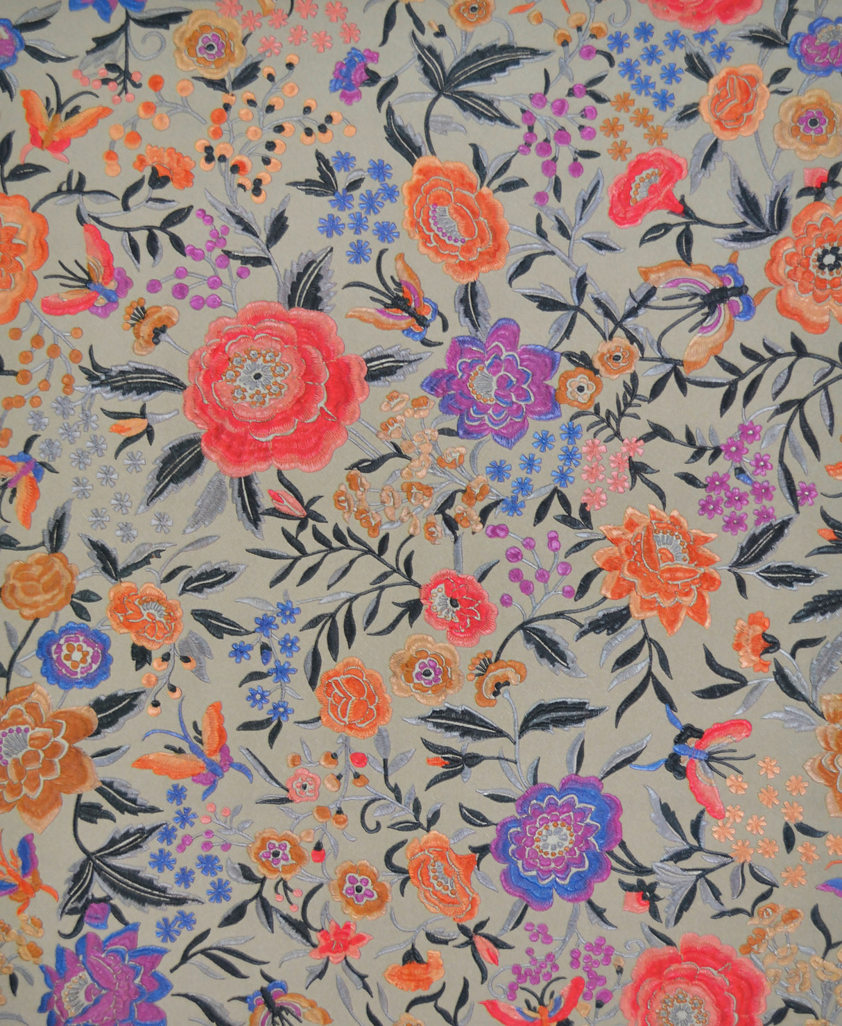 York MI10015 Oriental Garden Pink Wallpaper