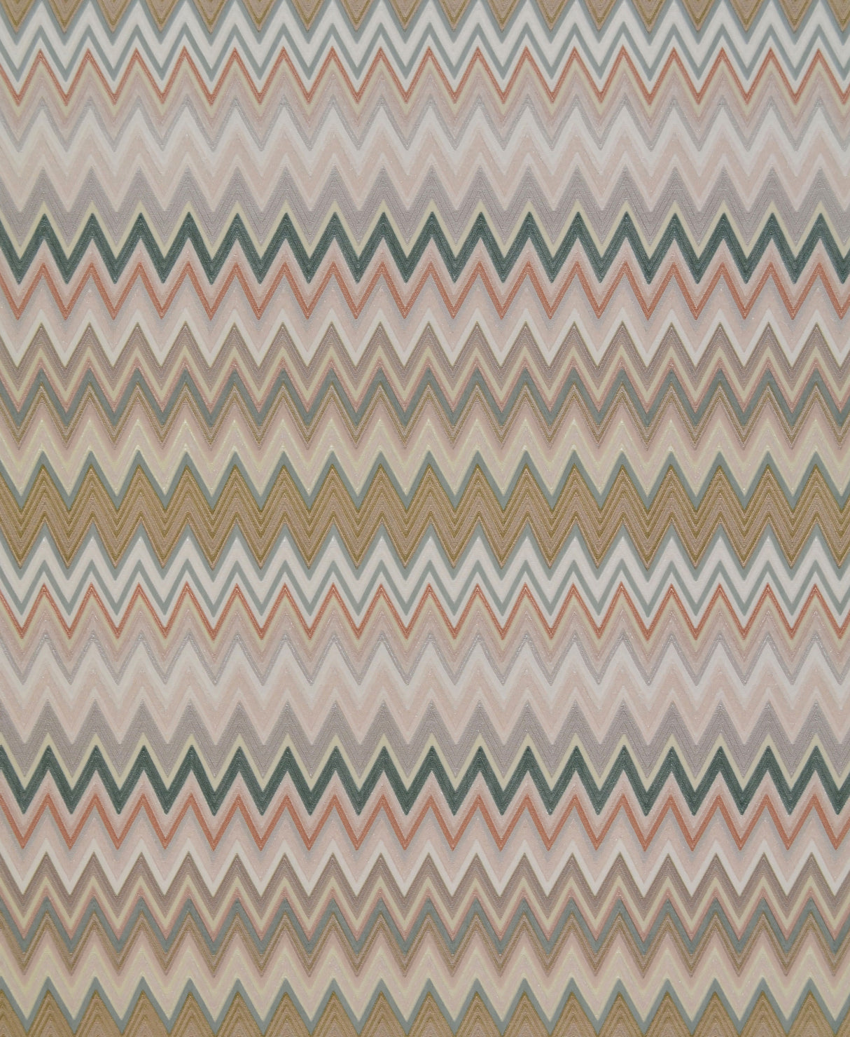 York MI10065 Zig Zag Multicolore Green Wallpaper