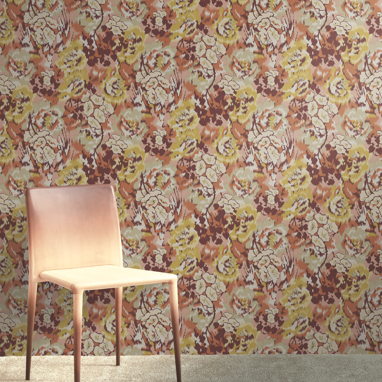 York MI10302 Flower Pot Brown Wallpaper