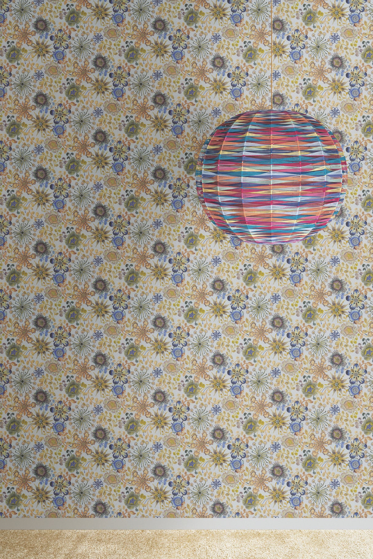 York MI10313 Magic Garden Blue & Green Wallpaper