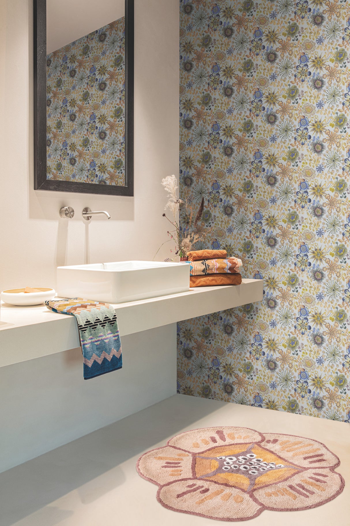 York MI10313 Magic Garden Blue & Green Wallpaper