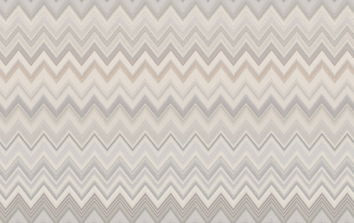 York MI10331 Happy Zigzag Grey Wallpaper