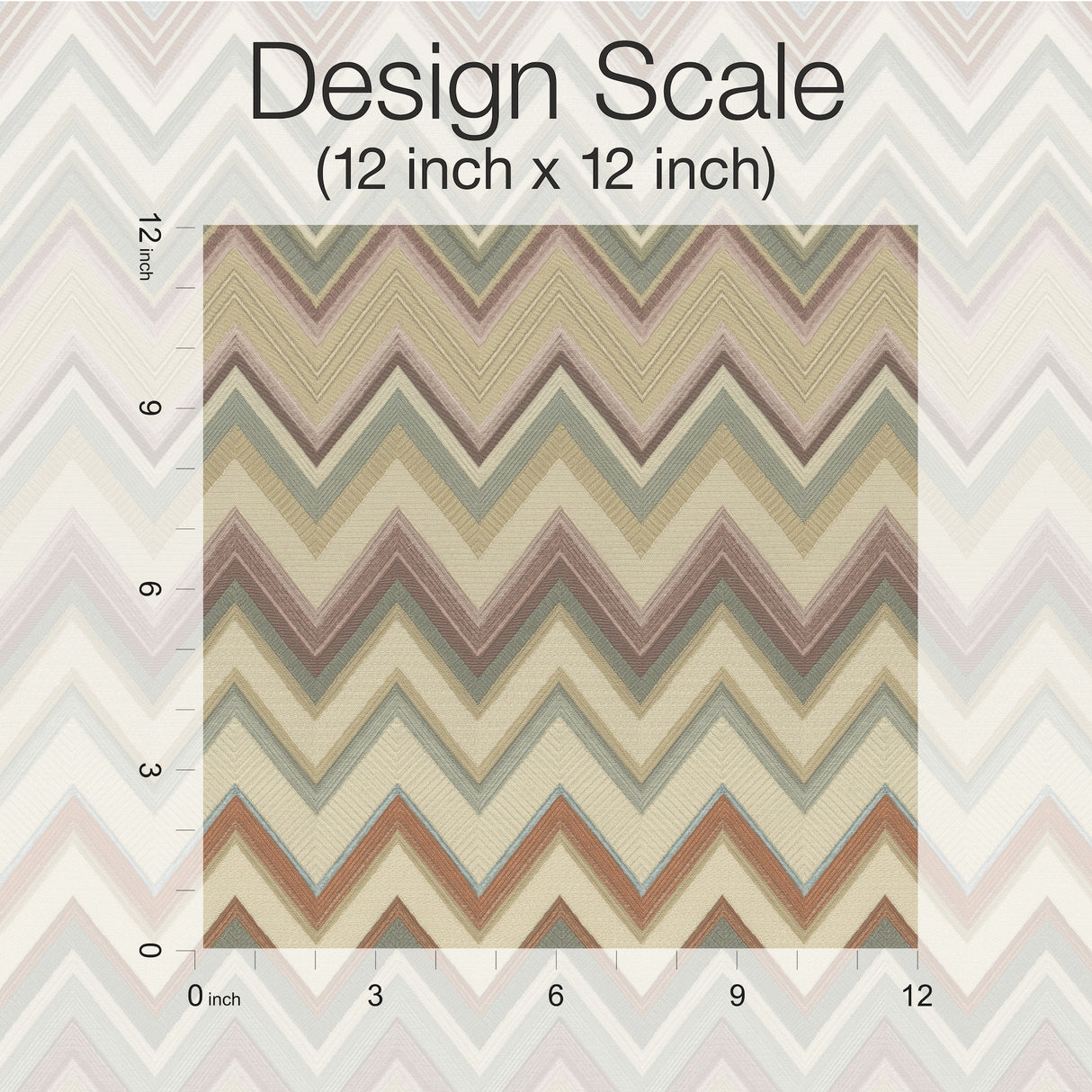 York MI10336 Happy Zigzag Gold Wallpaper