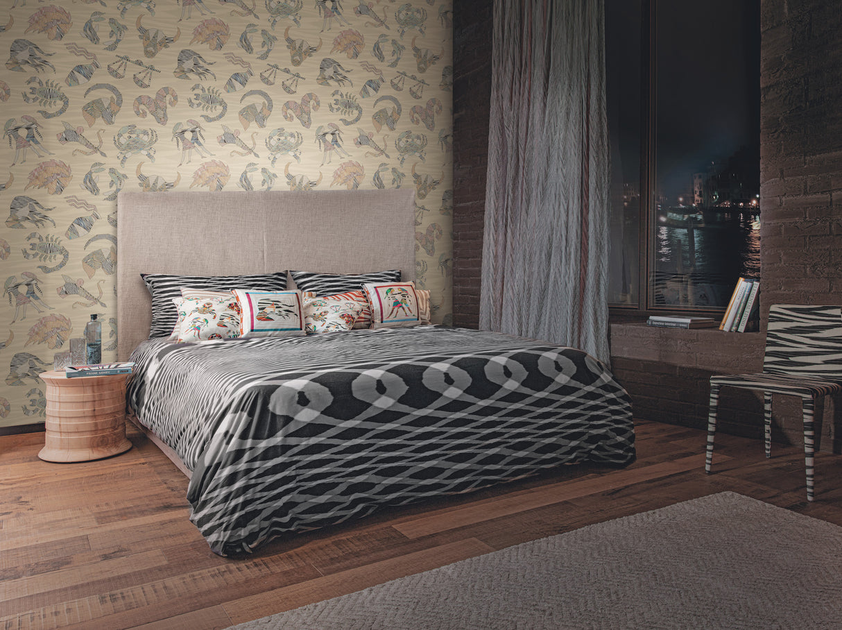 York MI10351 Constellations Cream Wallpaper