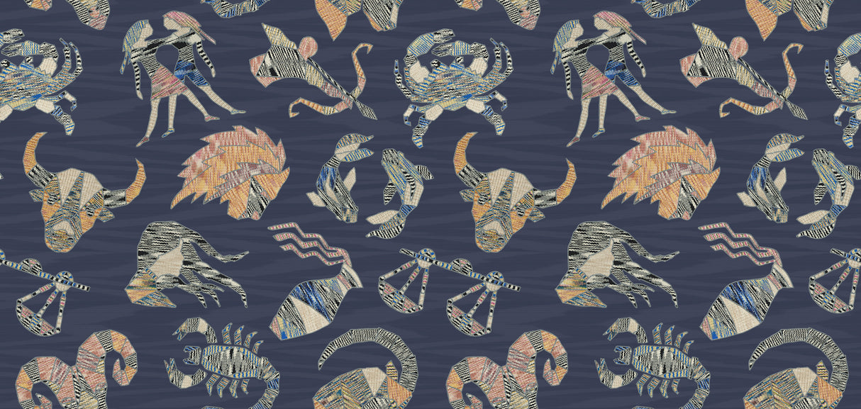 York MI10353 Constellations Blue Wallpaper