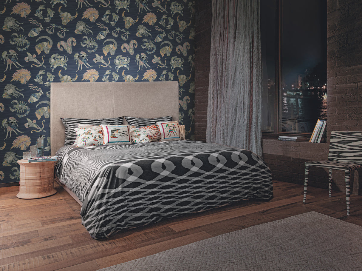 York MI10353 Constellations Blue Wallpaper