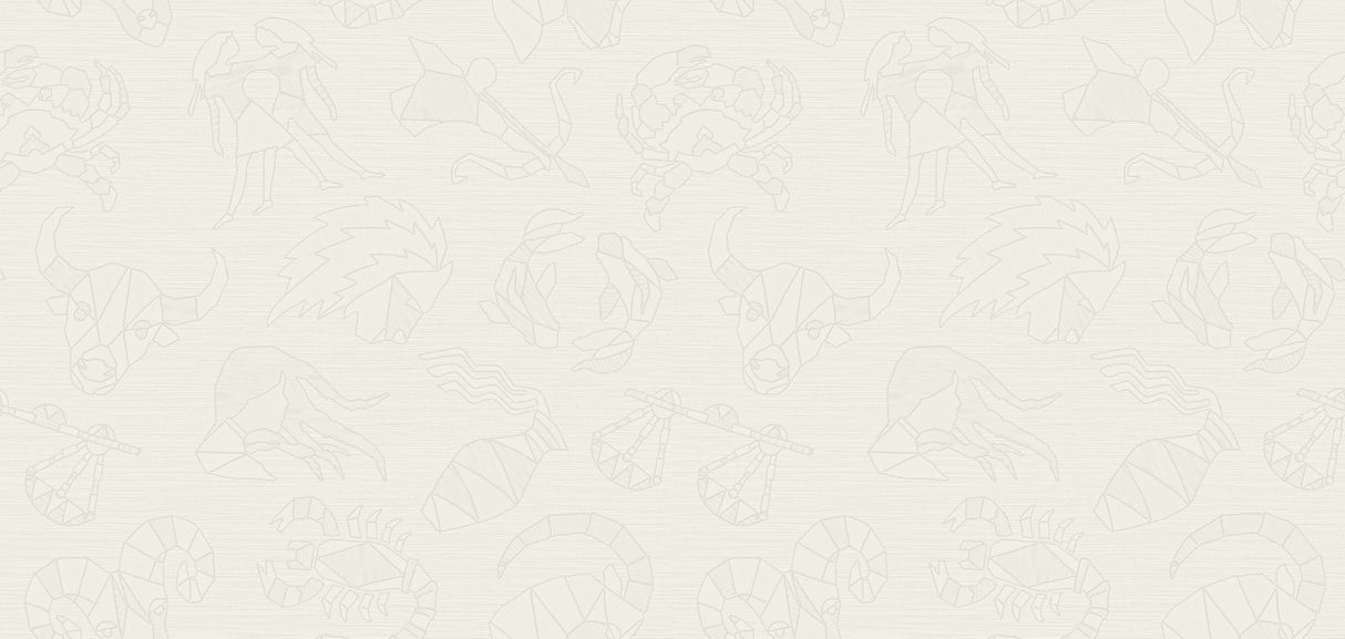 York MI10354 Constellations White Wallpaper