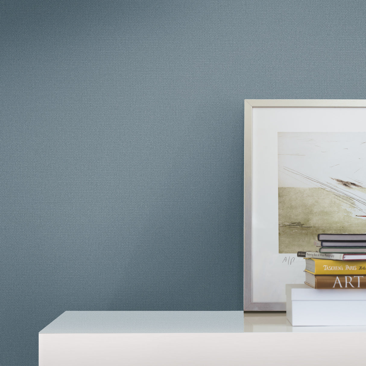 York MI10360 Chevronette Blue Wallpaper