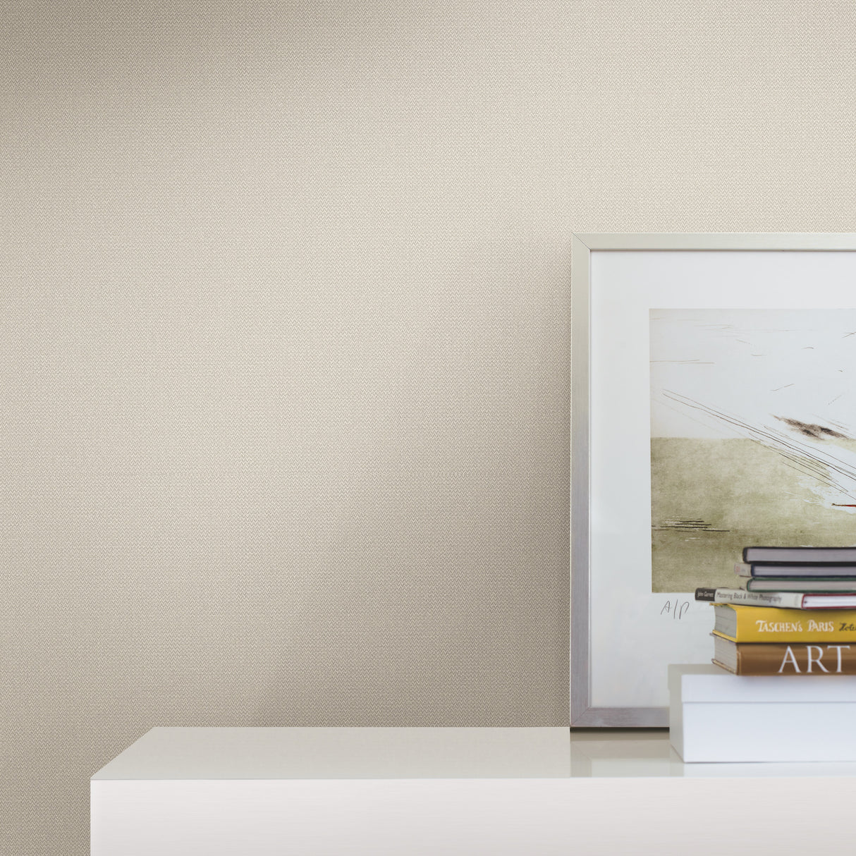 York MI10366 Chevronette Pearl Wallpaper