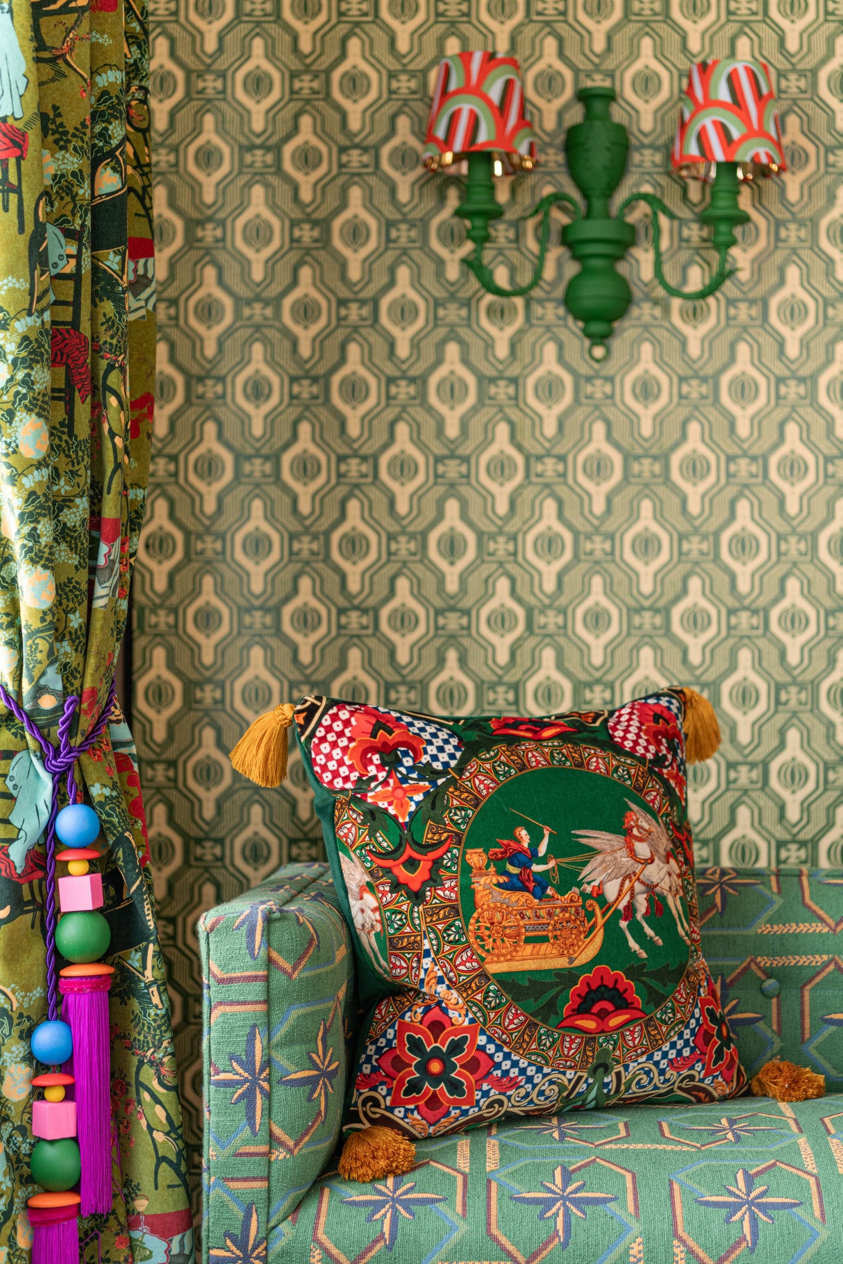 MindtheGap MITHOLOGY Velvet Cushion - Lifestyle Collection 2024