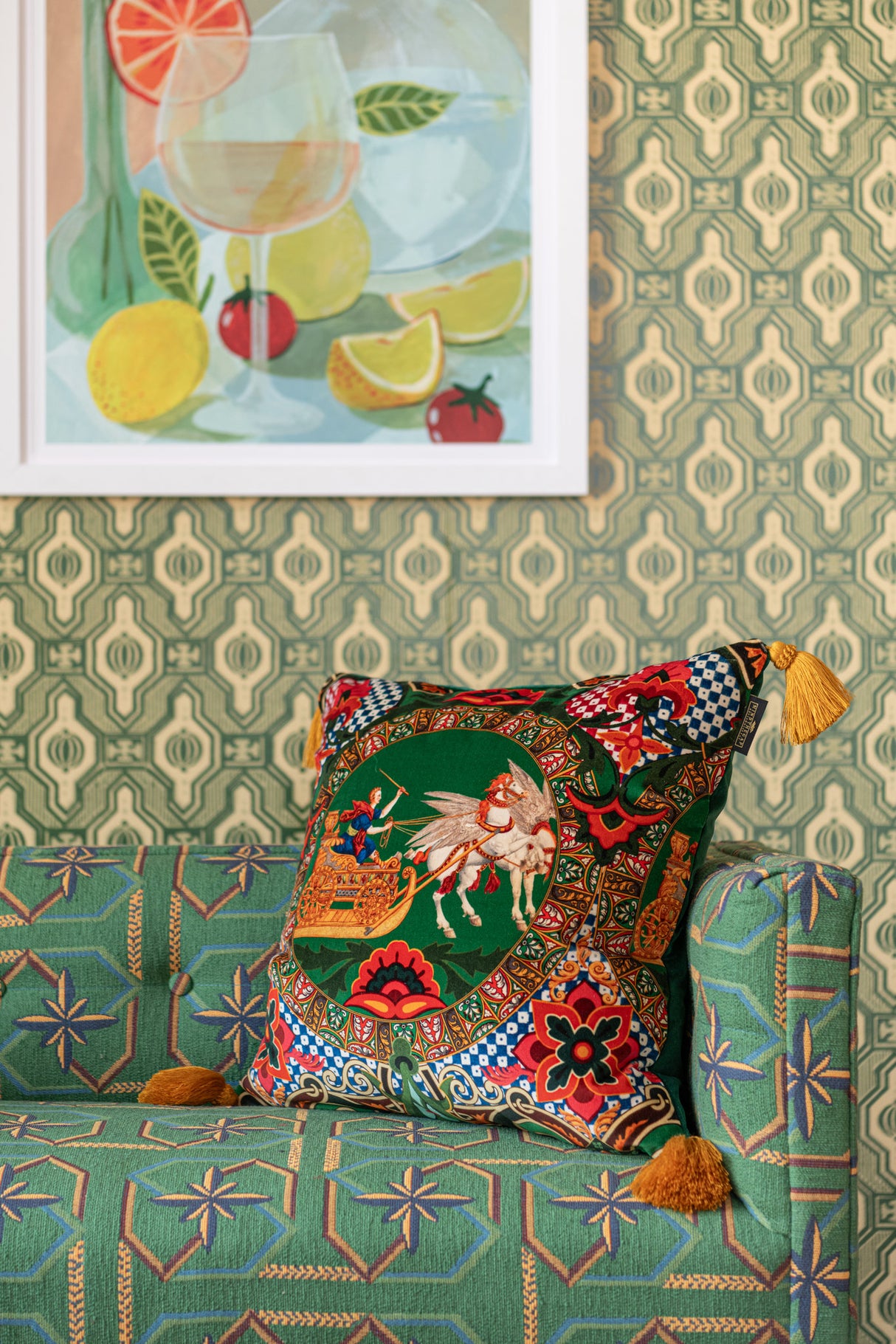 MindtheGap MITHOLOGY Velvet Cushion - Lifestyle Collection 2024