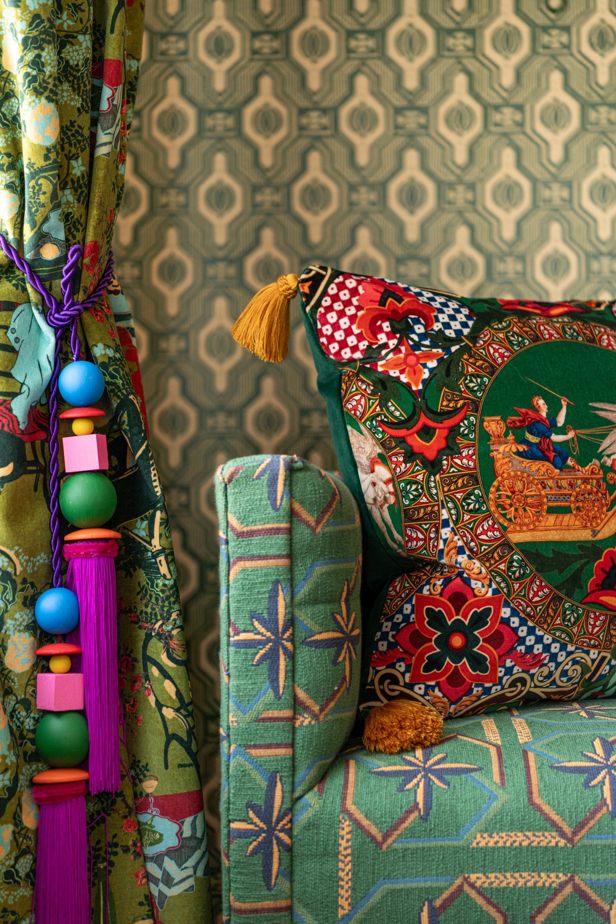 MindtheGap MITHOLOGY Velvet Cushion - Lifestyle Collection 2024