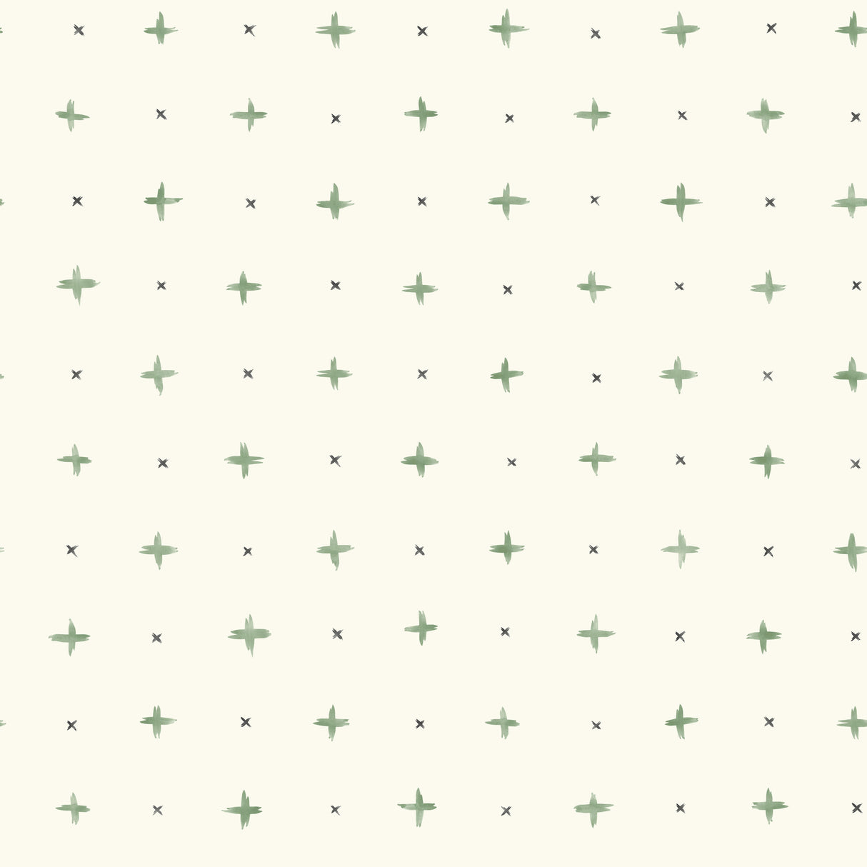 York MK1102 Cross Stitch Green Wallpaper
